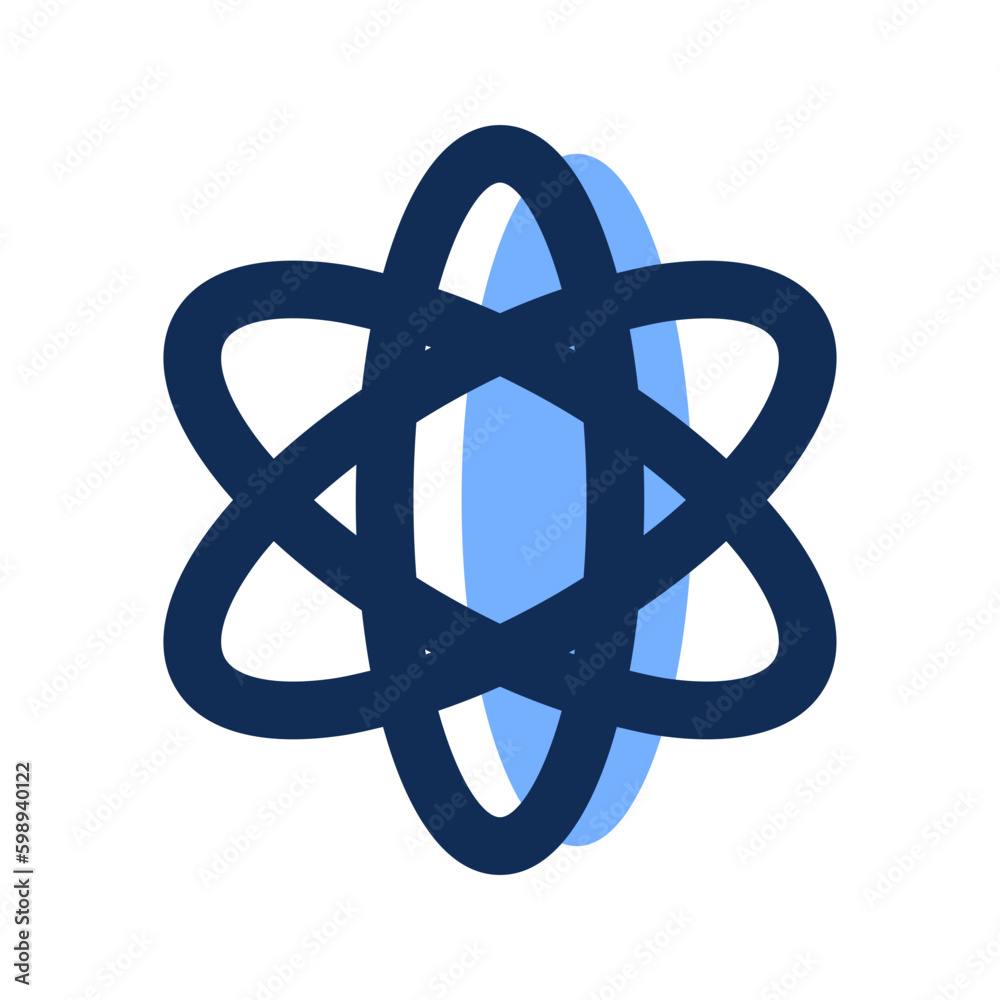 atomic filled line icon
