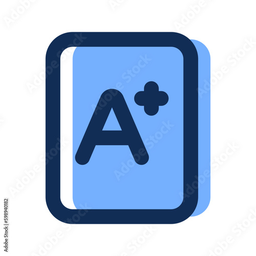 exam filled line icon