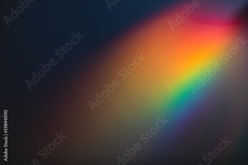 Fotografija Colorful lens flare leak on paper texture