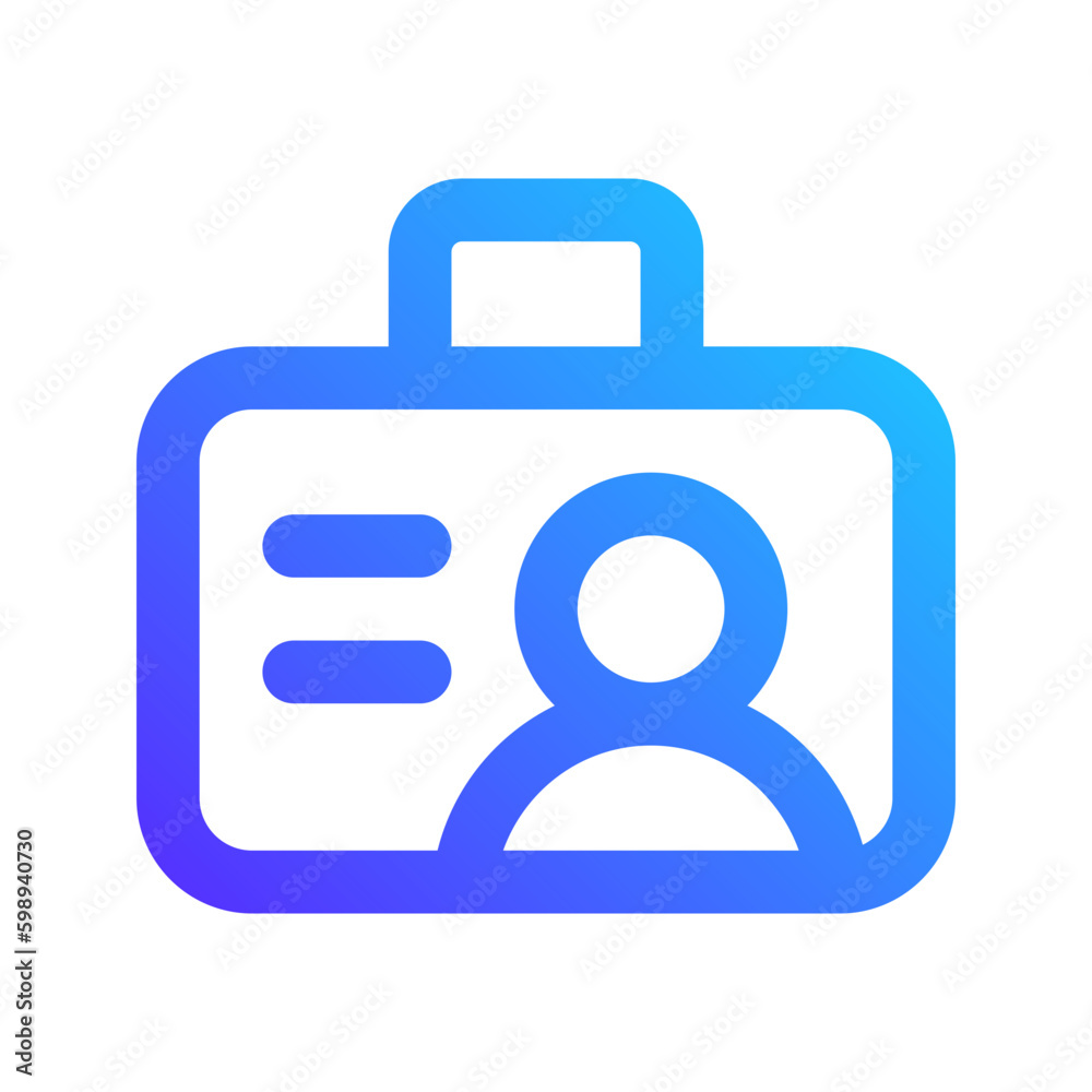 id card gradient icon id card gradient icon