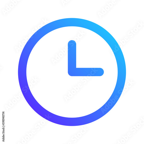 clock gradient icon