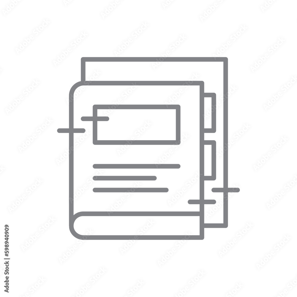 Book Meeting icon with black outline style. learning, education, library, literature, textbook, paper, dictionary. Vector illustration Book Meeting icon with black outline style. learning, education, library, literature, textbook, paper, dictionary. Vector illustration