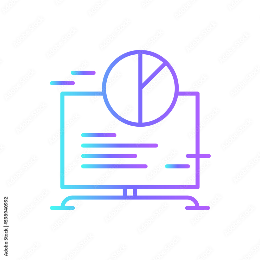 Online Report Meeting icon with blue duotone style. document, finance, data, analysis, paper, accounting, information. Vector illustration Online Report Meeting icon with blue duotone style. document, finance, data, analysis, paper, accounting, information. Vector illustration
