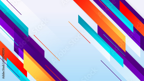 modern abstract frame design with geometri shape and gradient color
