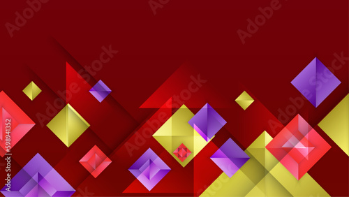 Abstract memphis background. colorful shapes composition.