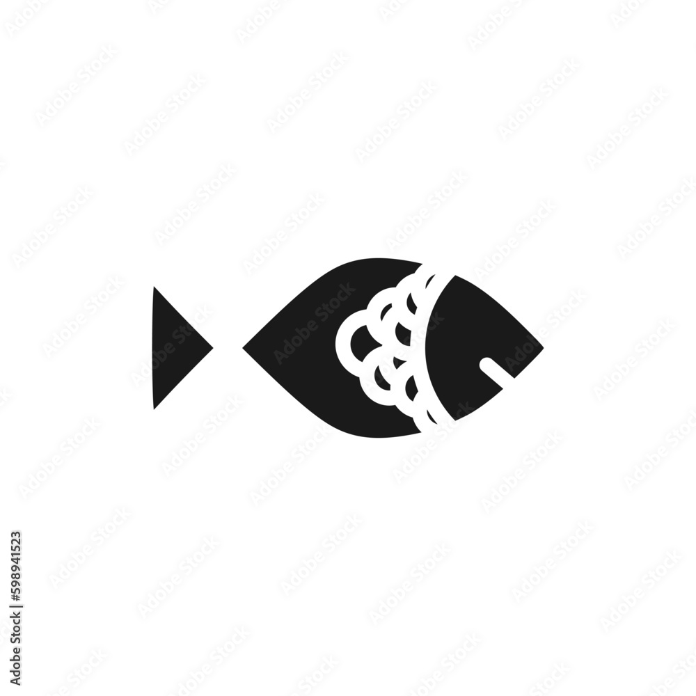 Fish black fill icon, world cuisine vector illustration in trendy style. Editable graphic resources for many purposes. Fish black fill icon, world cuisine vector illustration in trendy style. Editable graphic resources for many purposes.