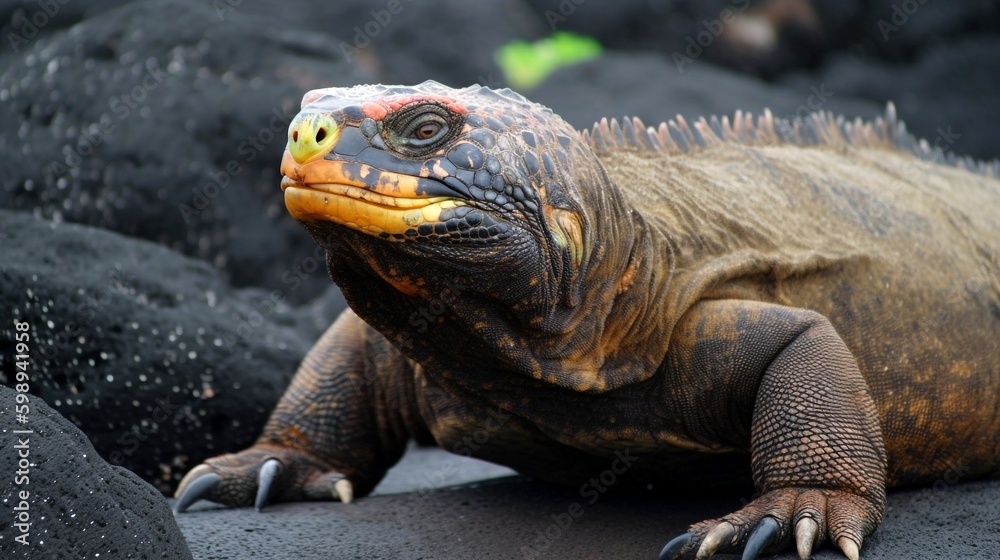 island galapagos iguana generative ai island galapagos iguana generative ai