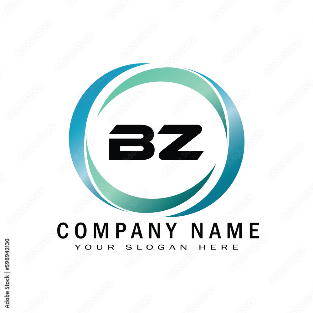 bz creative letter logo for company bz creative letter logo for company