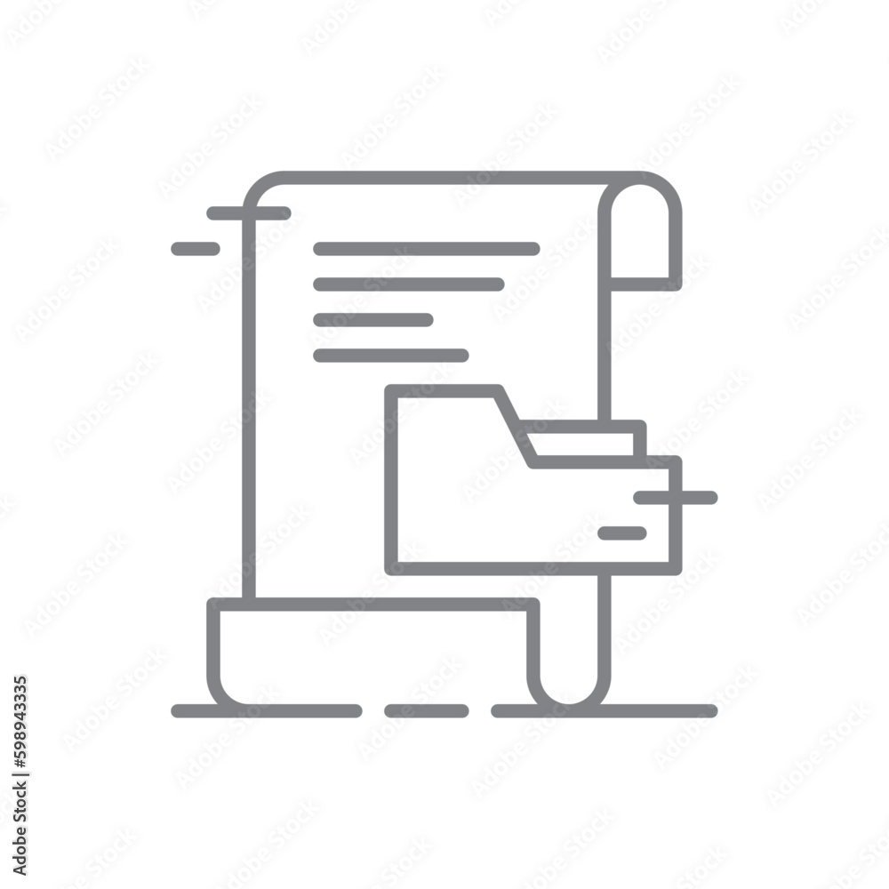 Media File Crisis management icon with black outline style. document, data, folder, multimedia, social, collection, app. Vector illustration Media File Crisis management icon with black outline style. document, data, folder, multimedia, social, collection, app. Vector illustration