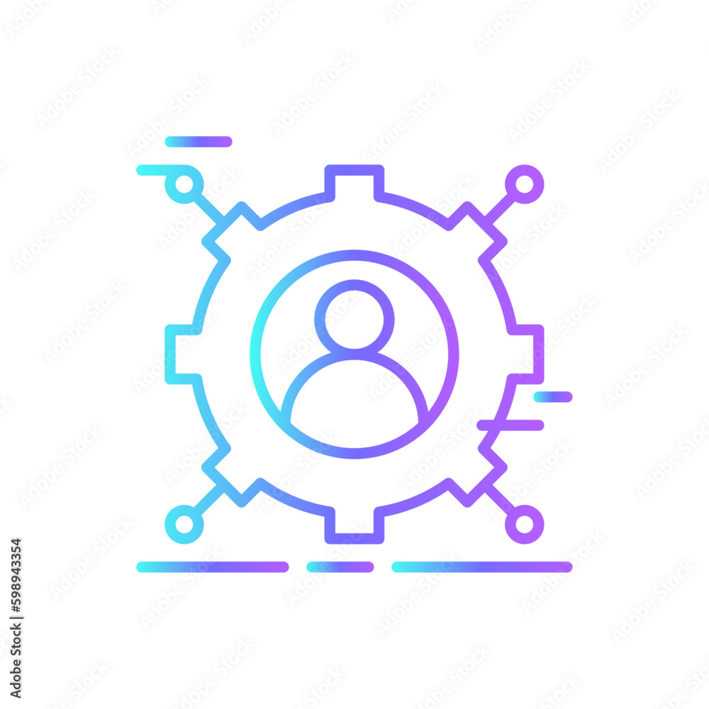 Abilities Crisis management icon with blue duotone style. human, skill, career, improvement, capability, potential, talent. Vector illustration Abilities Crisis management icon with blue duotone style. human, skill, career, improvement, capability, potential, talent. Vector illustration