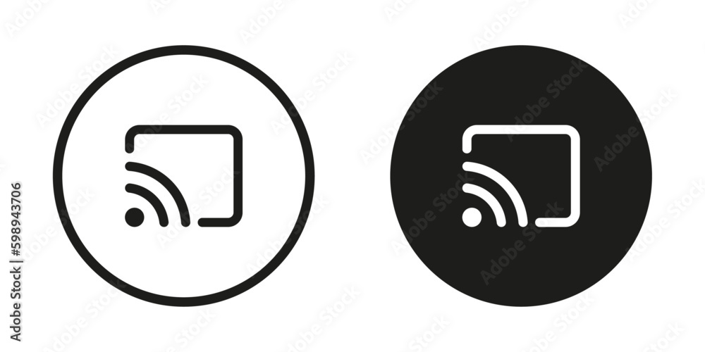 cast screencast icon vector design cast screencast icon vector design