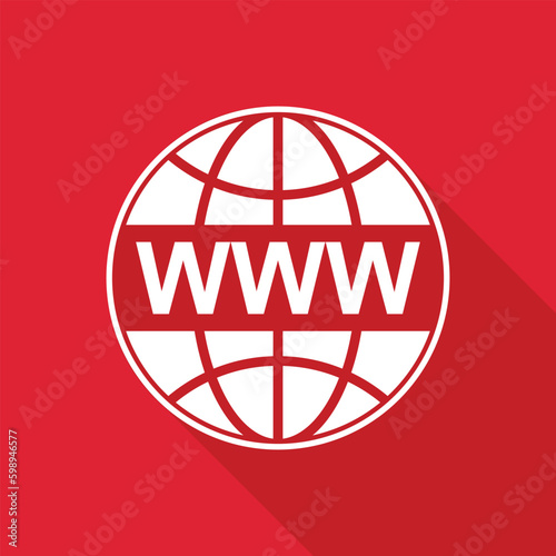www icon vector, world wide web icon with mouse, click here icon, visit our website symbol, network flat icon, website flat icon vector illustration, ecommerce icon