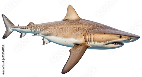 Requin blanc, requin bouledogue, requin léopard, détouré © Sébastien Jouve