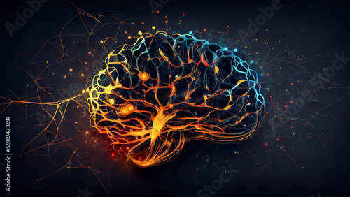 Brain Illustration - Generative AI