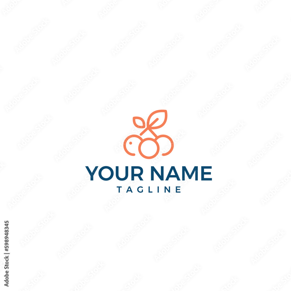 Modern clean and simple logo design with Grape concept for Food and drink industry. Modern clean and simple logo design with Grape concept for Food and drink industry.