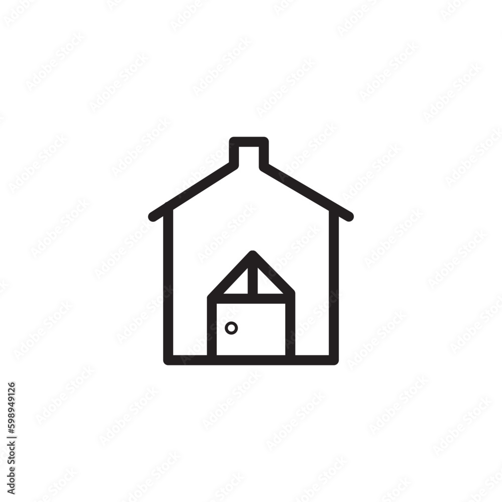 Home House Pet Outline Icon