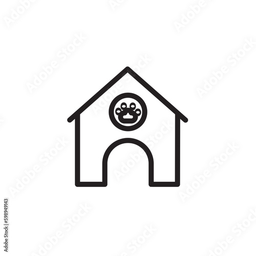 House Paw Pet Outline Icon