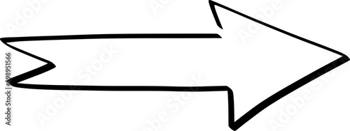 Doodle Outline Arrow
