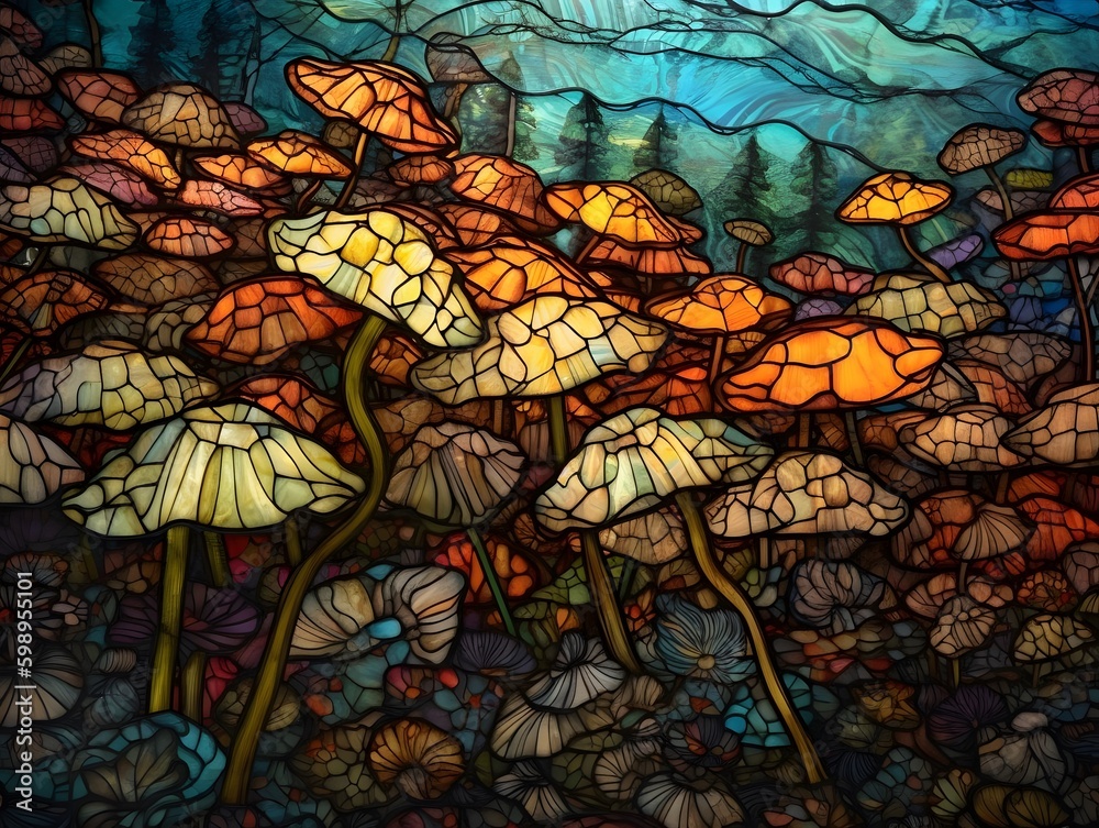 A Field of Mushrooms