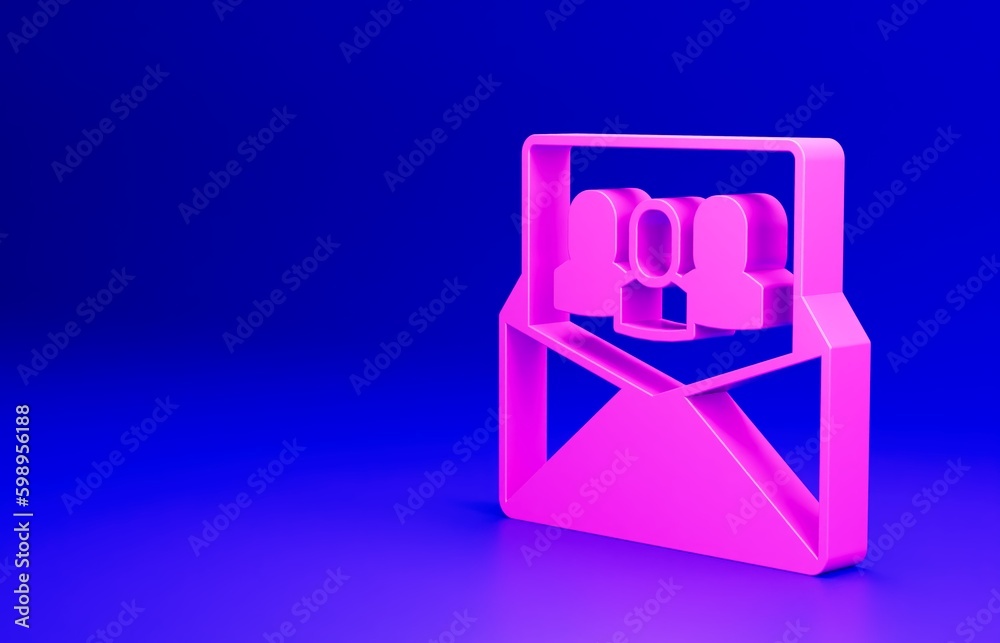 Pink Project team base icon isolated on blue background. Business analysis and planning, consulting, team work, project management. Developers. Minimalism concept. 3D render illustration Pink Project team base icon isolated on blue background. Business analysis and planning, consulting, team work, project management. Developers. Minimalism concept. 3D render illustration