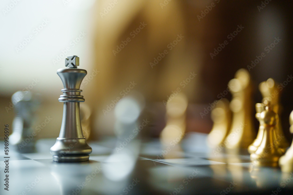 Business strategy ideas concept Plan Chess of successful business competition Business strategy ideas concept Plan Chess of successful business competition