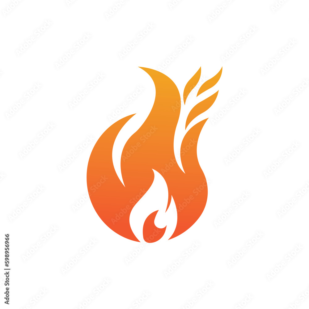 Fire logo design illustration and fire symbol Fire logo design illustration and fire symbol