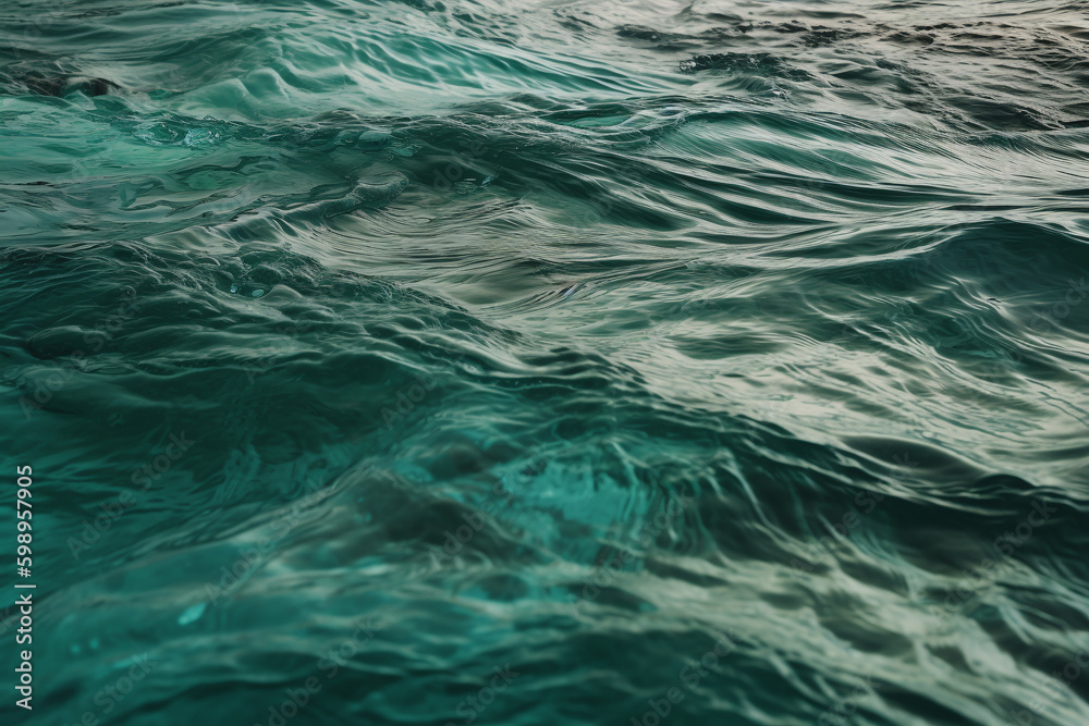 Fond d'écran sur ondulations dans la mer » IA générative Fond d'écran sur ondulations dans la mer » IA générative