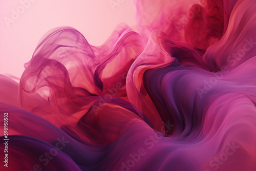 Fond d'écran avec des fumées roses et violettes » IA générative