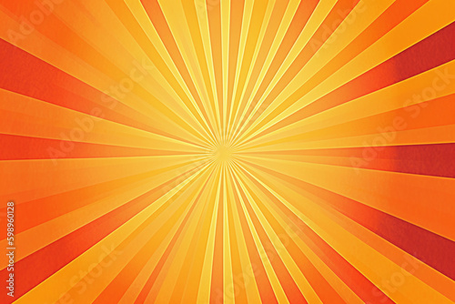 Fond d'écran d'un soleil éclatant orange et jaune » IA générative