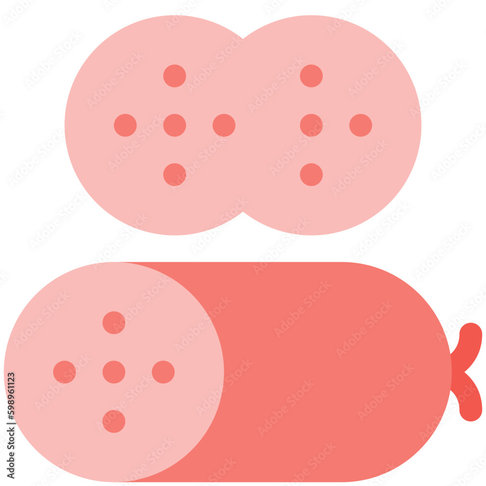 sausage flat icon sausage flat icon