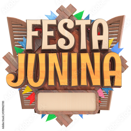 FESTA JUNINA SELO 3D PARA COMEMORAÇÃO DE SÃO JOÃO
