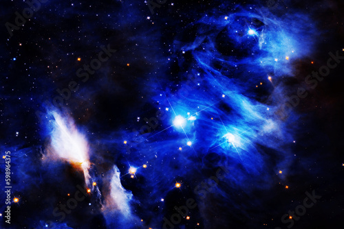 Fototapeta Naklejka Na Ścianę i Meble -  A bright cosmic nebula. Elements of this image furnished NASA.