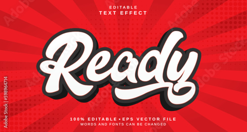 Editable text style effect - Ready text style theme.