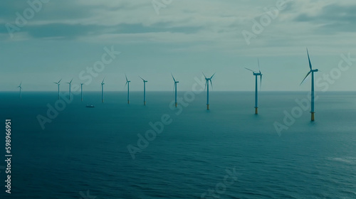 Offshore Wind Power: A Sustainable Solution for Renewable Energy. Generative AI.