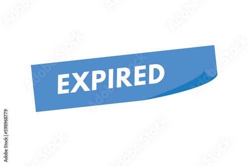Expired text Button. Expired Sign Icon Label Sticker Web Buttons