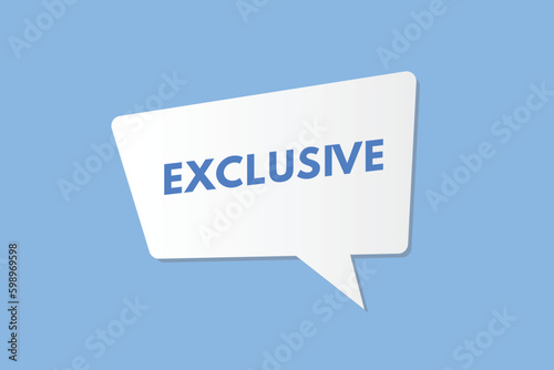 Exclusive text Button. Exclusive Sign Icon Label Sticker Web Buttons 