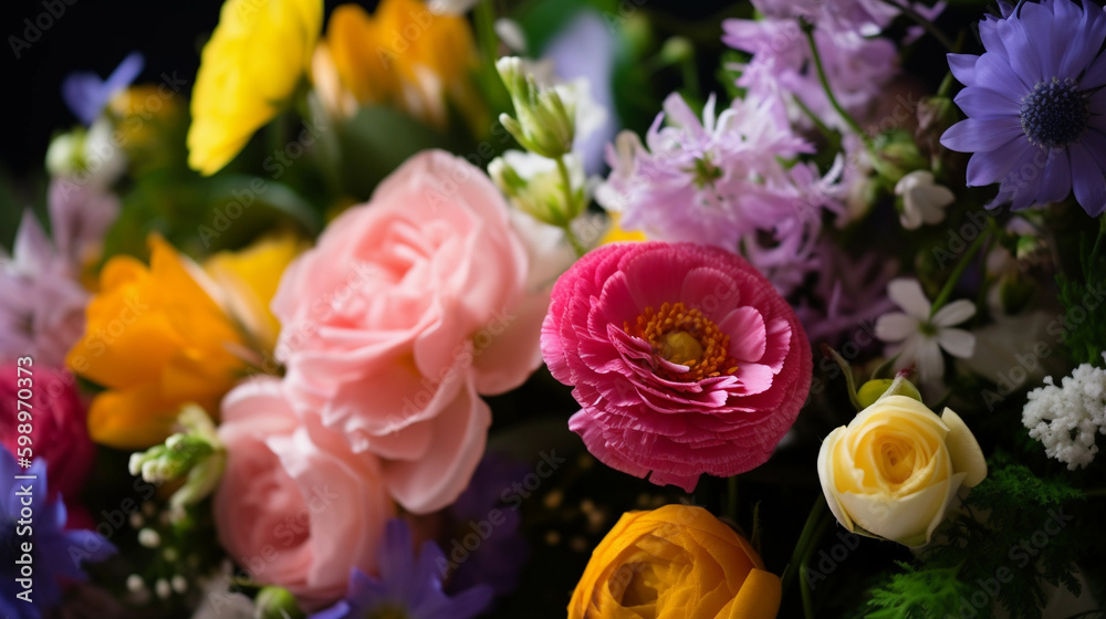 bouquet of colorful flowers