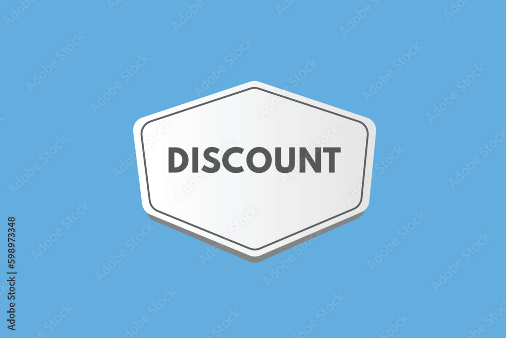 Discount text Button. Discount Sign Icon Label Sticker Web Buttons Discount text Button. Discount Sign Icon Label Sticker Web Buttons