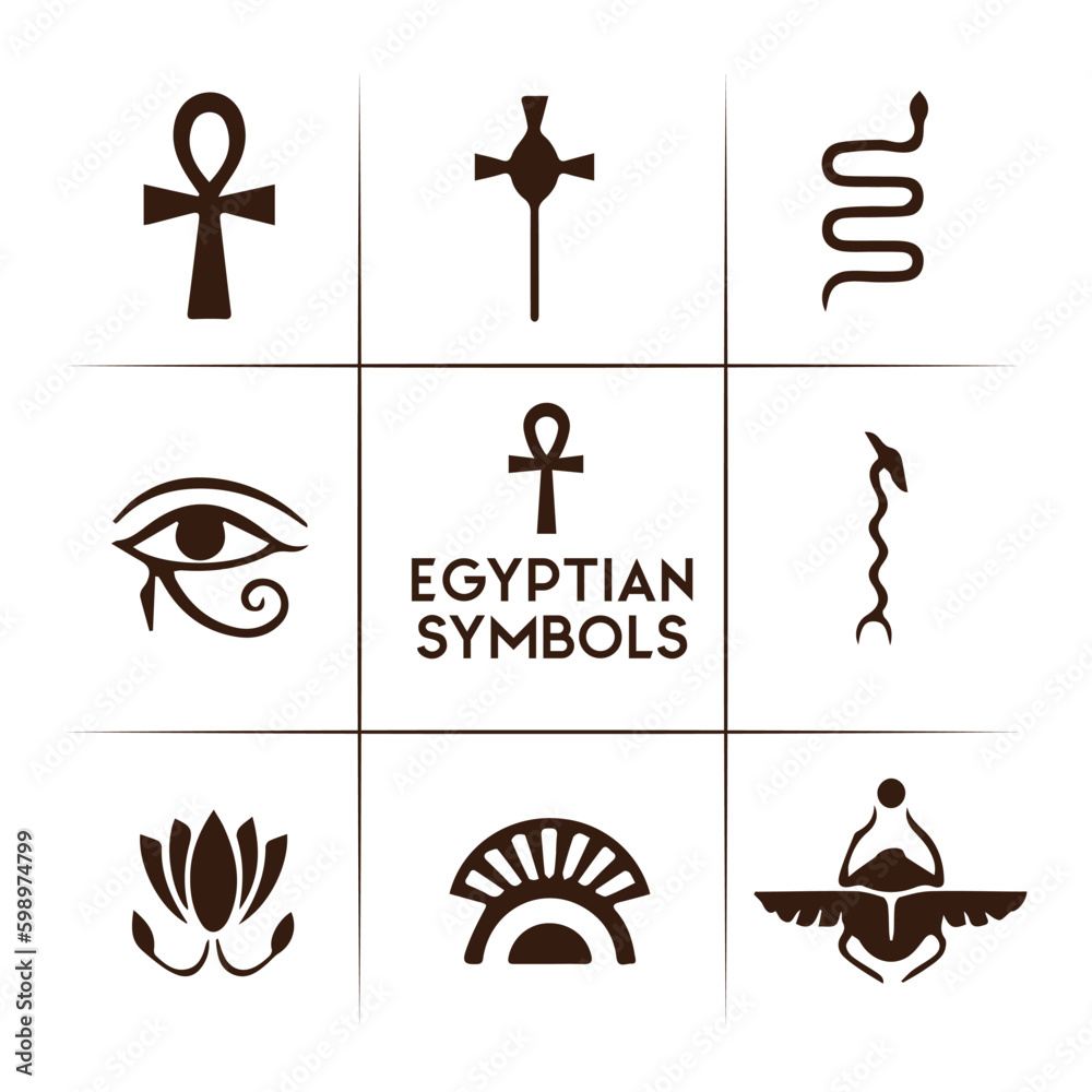 Egyptian Symbols And Pharaonic Symbols Stock Vector Adobe Stock egyptian-symbols-and-pharaonic-symbols-stock-vector-adobe-stock