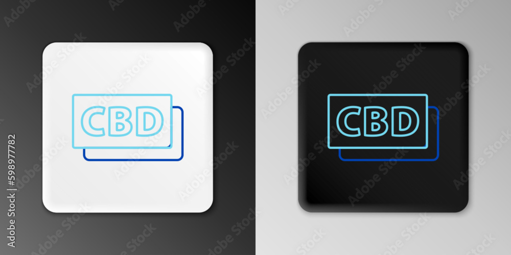 Line Cannabis molecule icon isolated on grey background. Cannabidiol molecular structures, THC and CBD formula. Marijuana sign. Colorful outline concept. Vector Line Cannabis molecule icon isolated on grey background. Cannabidiol molecular structures, THC and CBD formula. Marijuana sign. Colorful outline concept. Vector