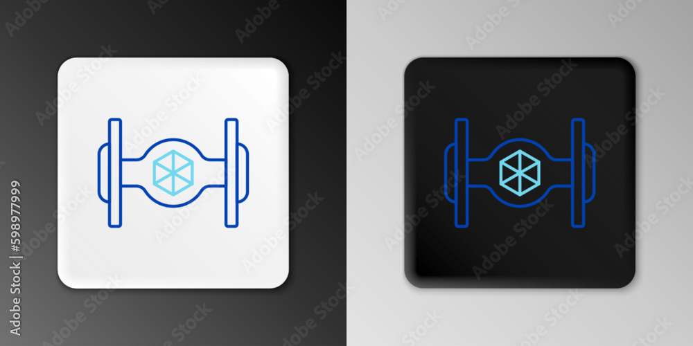Line Cosmic ship icon isolated on grey background. Colorful outline concept. Vector