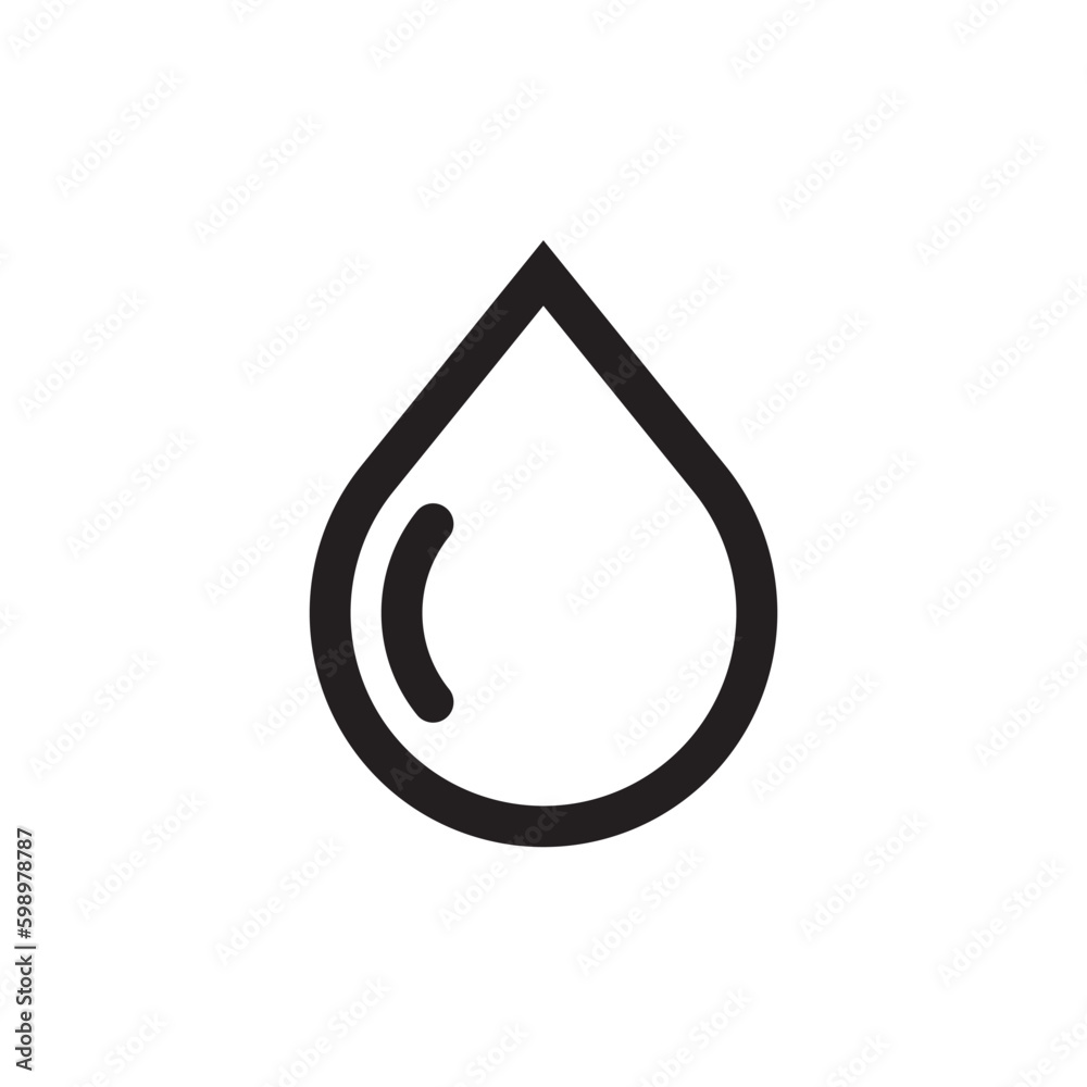 Water drop flat sign design. Petroleum vector icon. Oil drop icon. Ink drop icon. Teardrop symbol. Drop pictogram. UX UI icon Water drop flat sign design. Petroleum vector icon. Oil drop icon. Ink drop icon. Teardrop symbol. Drop pictogram. UX UI icon