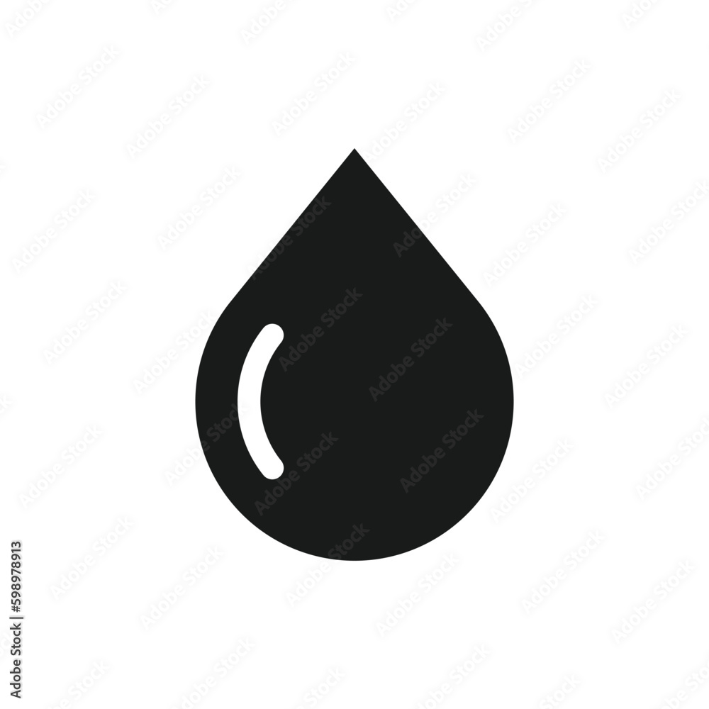 Water drop flat sign design. Petroleum vector icon. Oil drop icon. Ink drop icon. Teardrop symbol. Drop pictogram. UX UI icon Water drop flat sign design. Petroleum vector icon. Oil drop icon. Ink drop icon. Teardrop symbol. Drop pictogram. UX UI icon