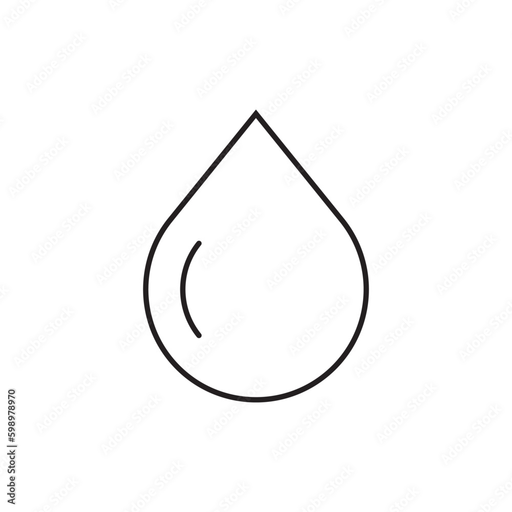 Water drop flat sign design. Petroleum vector icon. Oil drop icon. Ink drop icon. Teardrop symbol. Drop pictogram. UX UI icon Water drop flat sign design. Petroleum vector icon. Oil drop icon. Ink drop icon. Teardrop symbol. Drop pictogram. UX UI icon