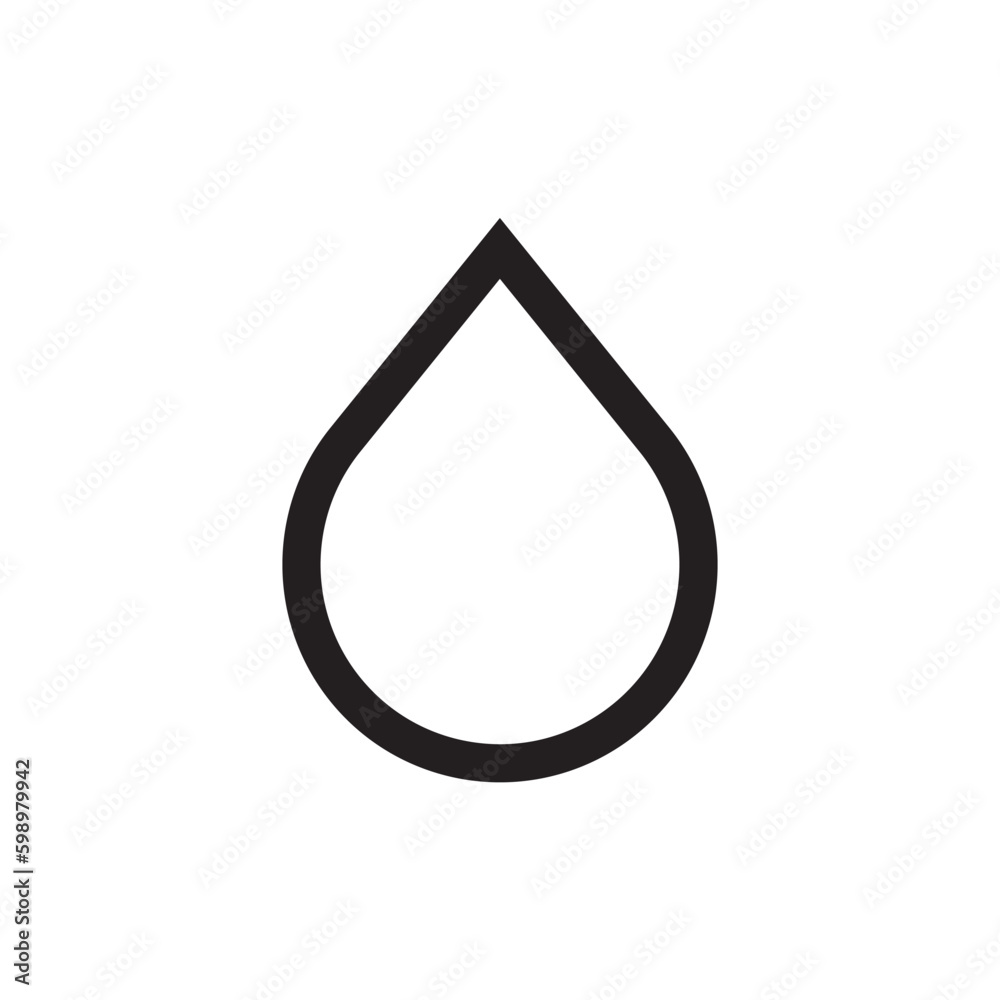 Water drop flat sign design. Petroleum vector icon. Oil drop icon. Ink drop icon. Teardrop symbol. Drop pictogram. UX UI icon Water drop flat sign design. Petroleum vector icon. Oil drop icon. Ink drop icon. Teardrop symbol. Drop pictogram. UX UI icon