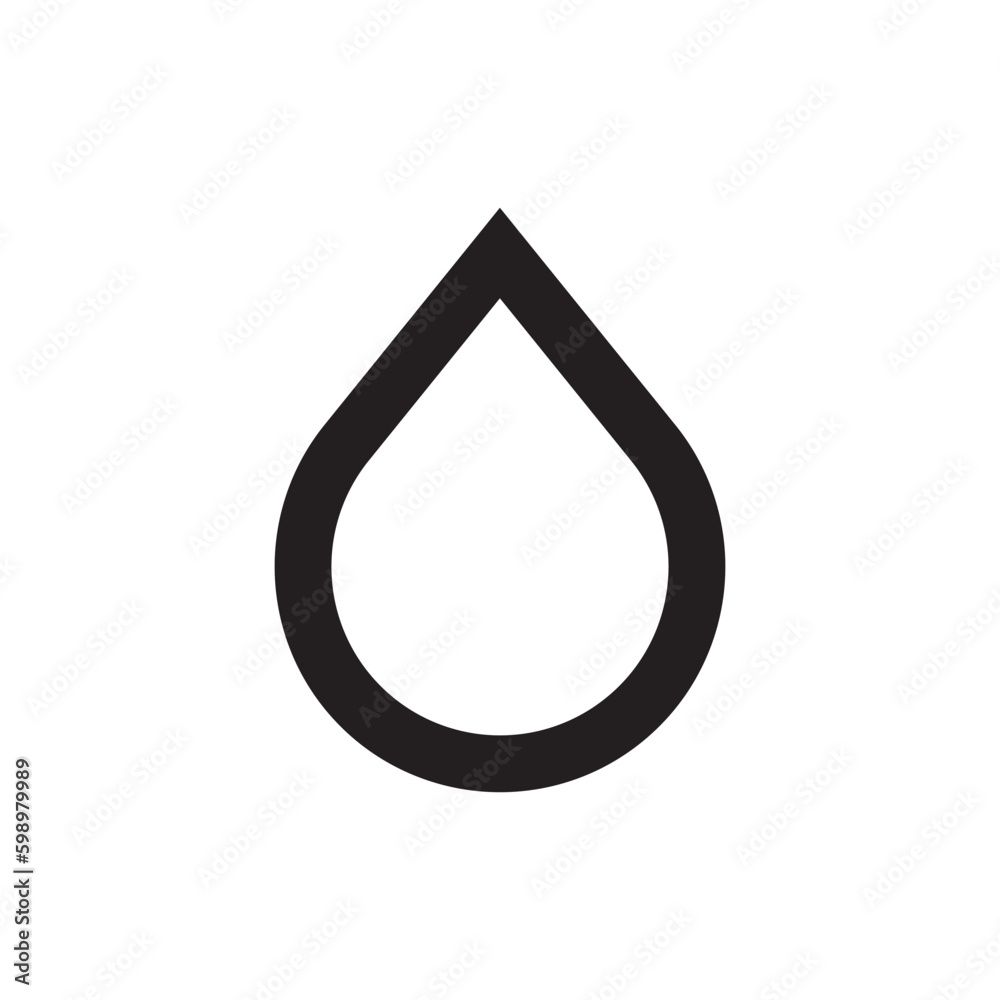 Water drop flat sign design. Petroleum vector icon. Oil drop icon. Ink drop icon. Teardrop symbol. Drop pictogram. UX UI icon Water drop flat sign design. Petroleum vector icon. Oil drop icon. Ink drop icon. Teardrop symbol. Drop pictogram. UX UI icon