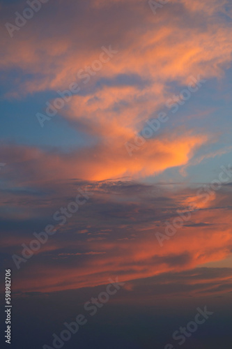 Real amazing sunset sky wit...