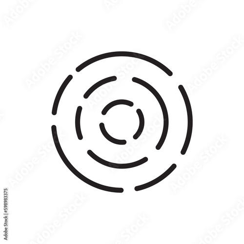 Scan vector icon. Fingerprint vector icon. Finger print flat sign design. Linear thumbprint sign. Illustration of authentication symbol. UX UI