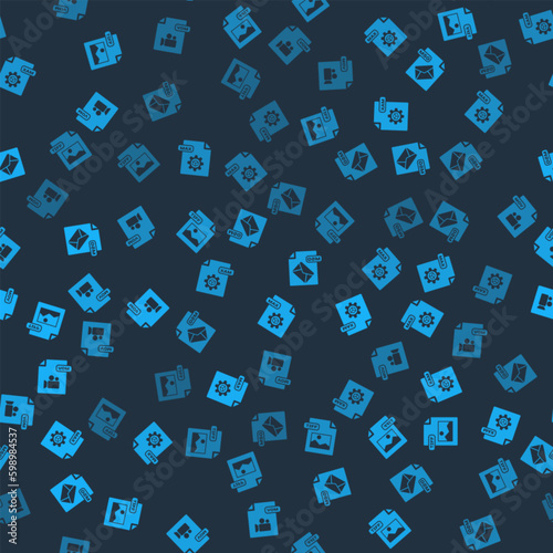 Set TIFF file document, MAX, MSG and MOV on seamless pattern. Vector