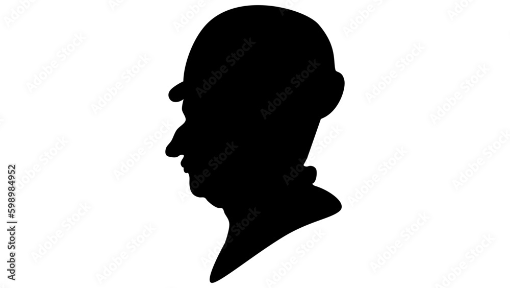 Louis XI silhouette